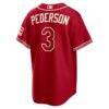 Joc Pederson Texas Rangers Nike 2026 City Connect Stadium Jersey - Red - Detail View