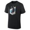 James Rodriguez Minnesota United FC Fashion7 Authentic Stack Player Name & Number T-Shirt - Black - Side View