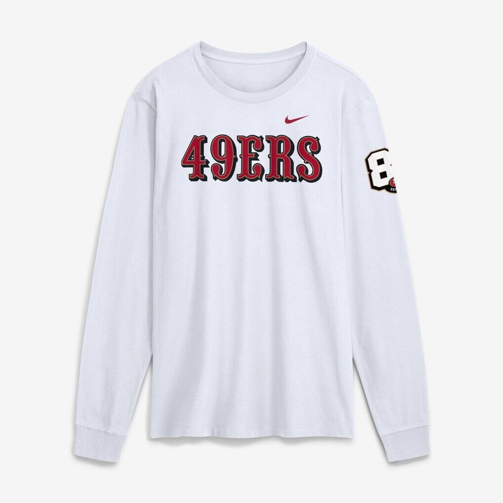 San Francisco 49ers Nike 80th Anniversary Goal Line Stand Long Sleeve T-Shirt
