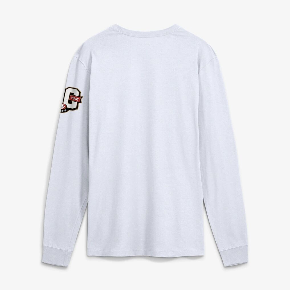 San Francisco 49ers Nike 80th Anniversary Goal Line Stand Long Sleeve T-Shirt