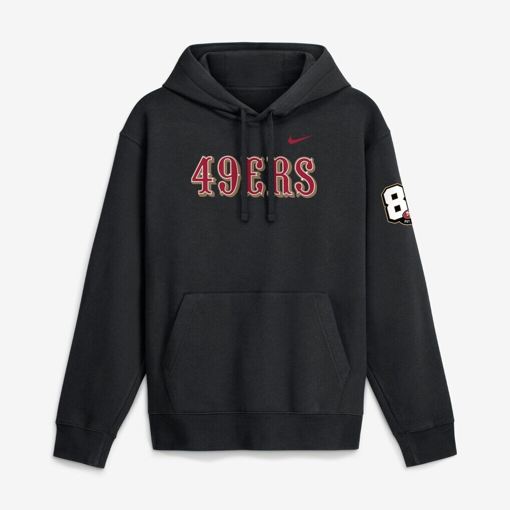 San Francisco 49ers Nike 80th Anniversary Goal Line Club Fleece Hoodie
