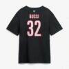 Brandon Bussi Carolina Hurricanes Fashion7 Authentic Stack Name & Number T-Shirt - Black - Detail View