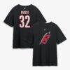 Brandon Bussi Carolina Hurricanes Fashion7 Authentic Stack Name & Number T-Shirt - Black - Front View