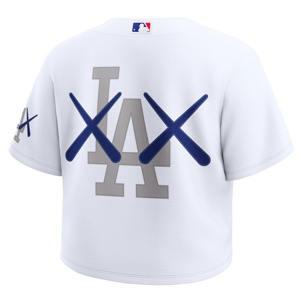 Los Angeles Dodgers Nike x KAWS Women's Cropped Replica Jersey