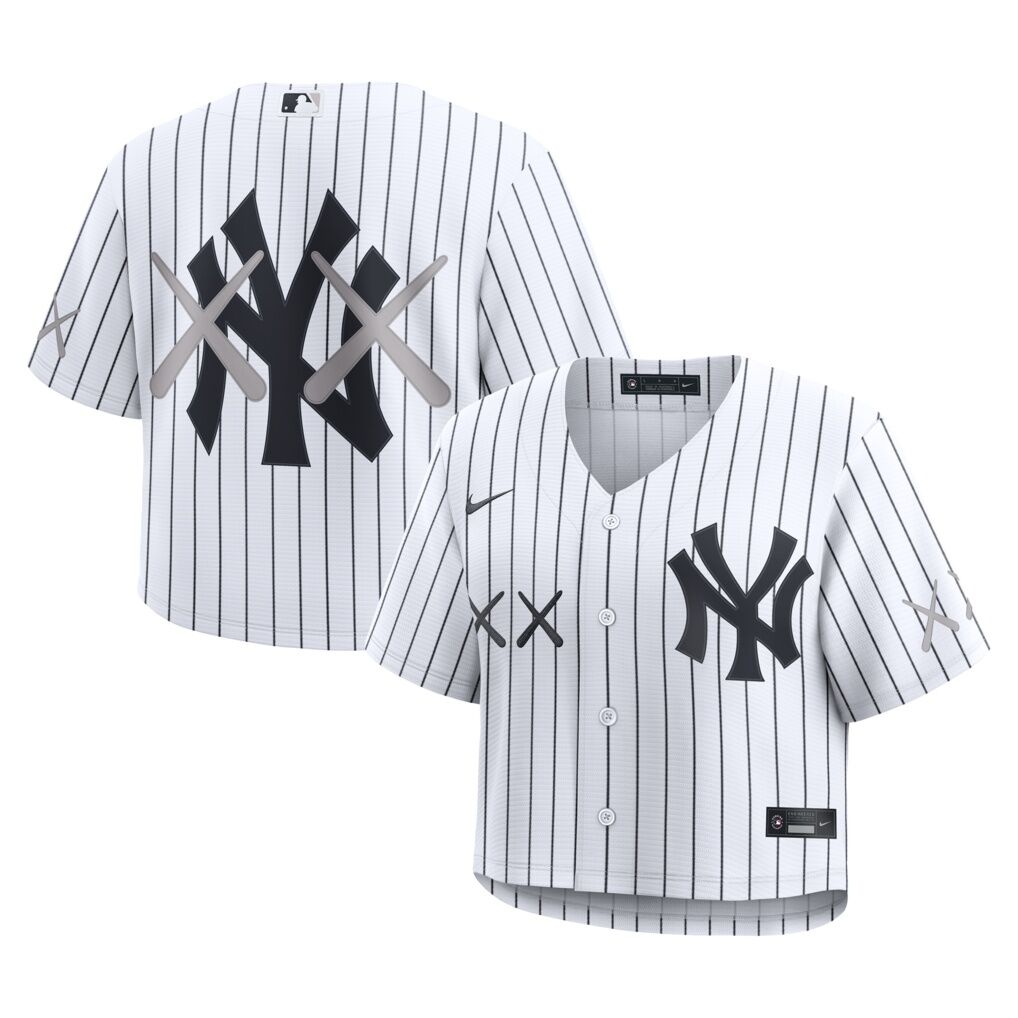 New York Yankees Nike x KAWS Women's Cropped Replica Jersey