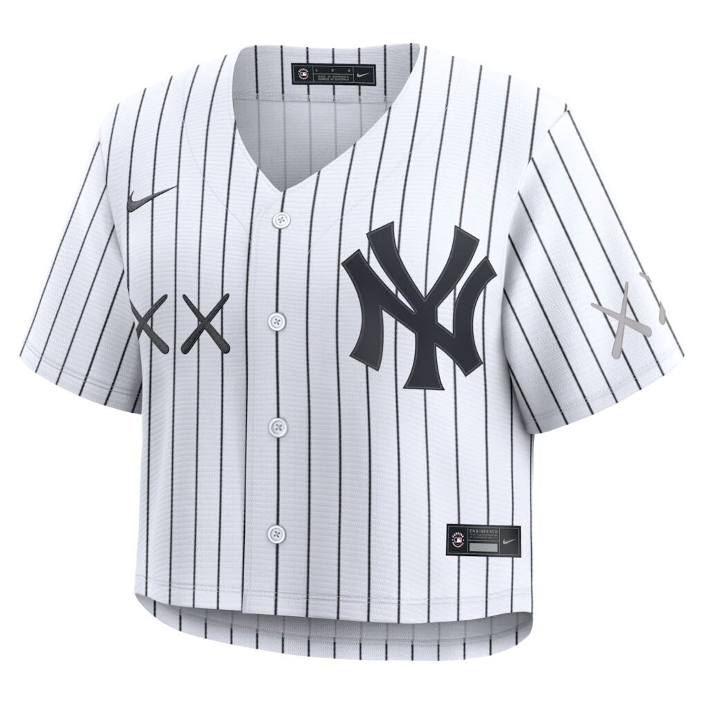 New York Yankees Nike x KAWS Women's Cropped Replica Jersey