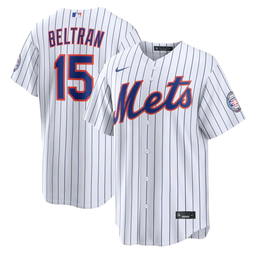 Carlos Beltran New York Mets Nike Home Replica 2026 Hall of Fame Patch Jersey