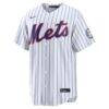 Carlos Beltran New York Mets Nike Home Replica 2026 Hall of Fame Patch Jersey - White - Side View
