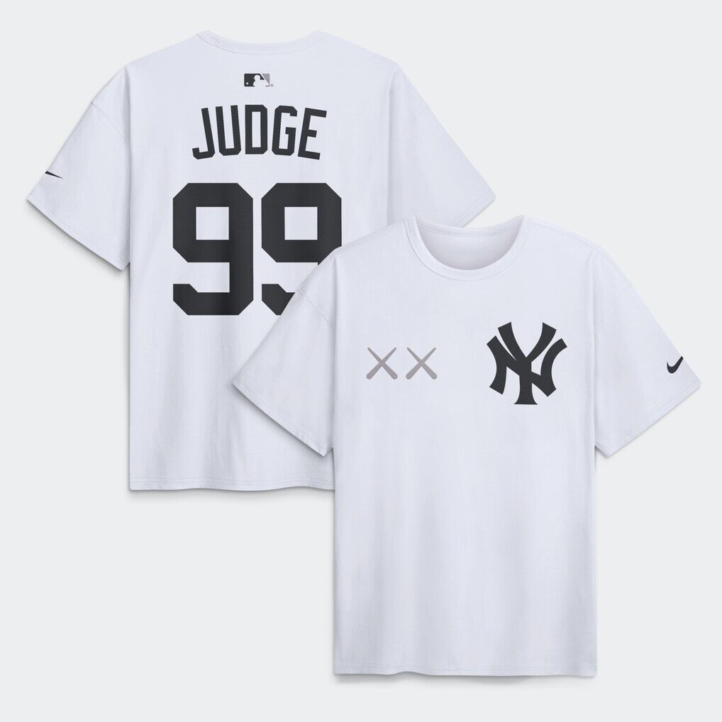 Aaron Judge New York Yankees Nike x KAWS Name & Number Max90 T-Shirt