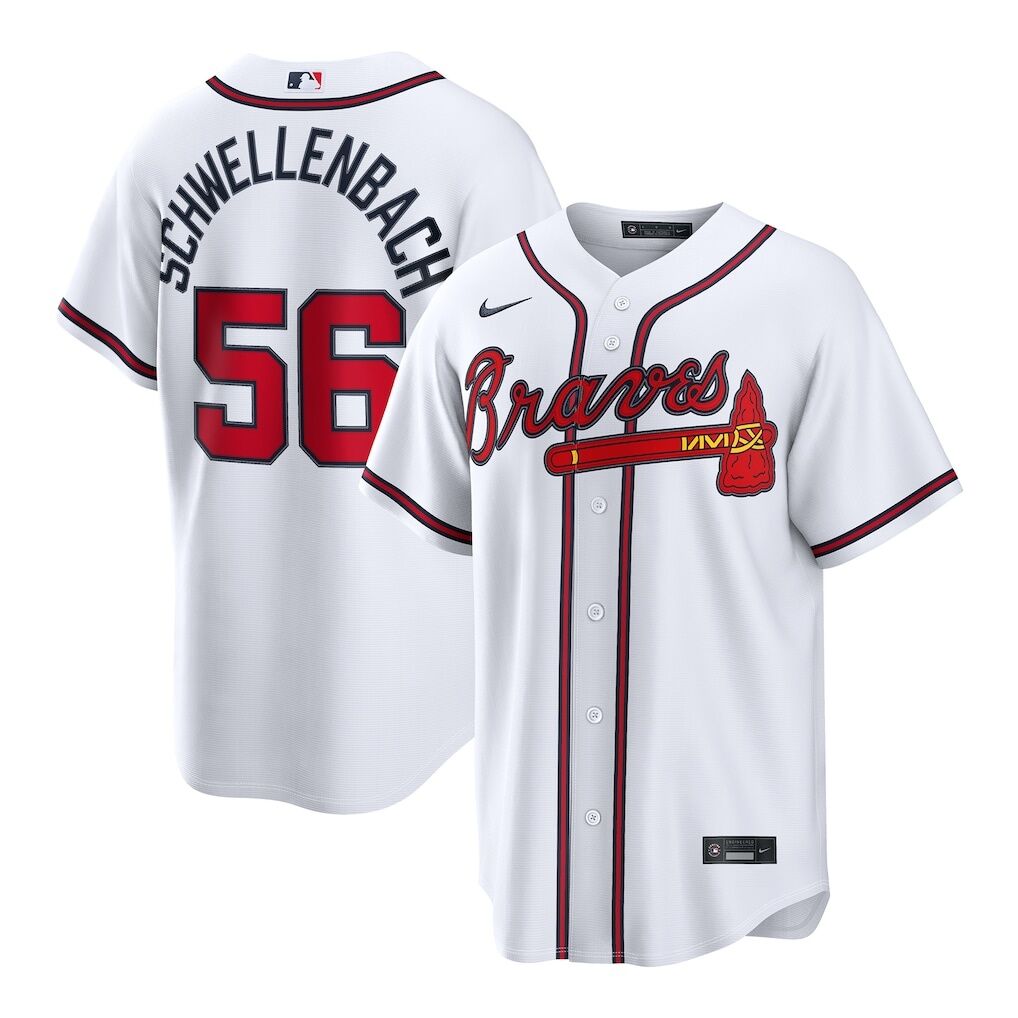 Spencer Schwellenbach Atlanta Braves Nike Home Replica Jersey