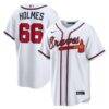 Grant Holmes Atlanta Braves Nike Home Replica Jersey - White - Front View