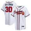 Drake Baldwin Atlanta Braves Nike Home Replica Jersey - White - Front View