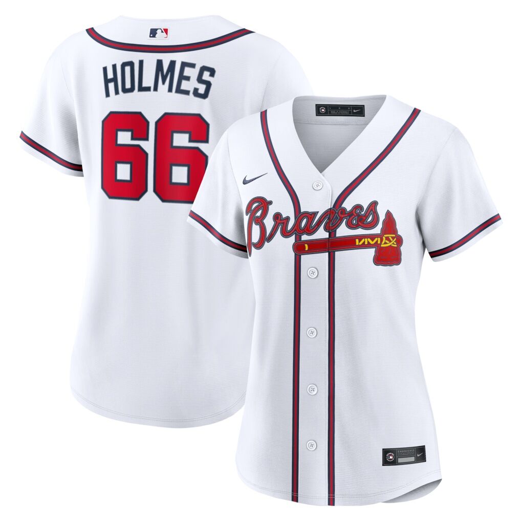 Grant Holmes Atlanta Braves Nike Women’s Home Replica Jersey