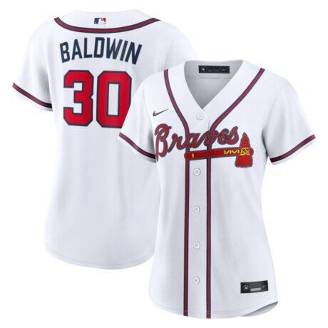 Drake Baldwin Atlanta Braves Nike Women's Home Replica Jersey - White - Front View