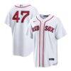 Jovani Moran Boston Red Sox Nike Home Replica Jersey - White - Front View