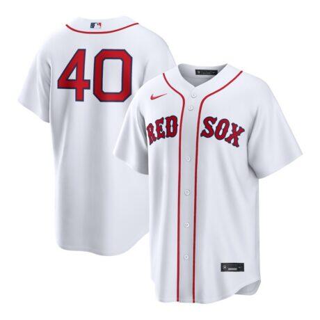 Willson Contreras Boston Red Sox Nike Home Replica Jersey - White - Front View