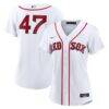 Jovani Moran Boston Red Sox Nike Women's Home Replica Jersey - White - Front View