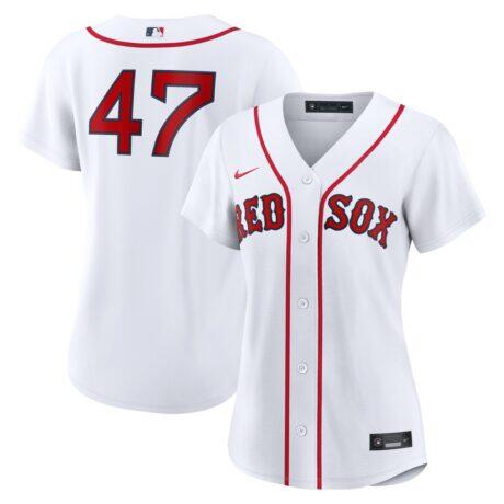 Jovani Moran Boston Red Sox Nike Women's Home Replica Jersey - White - Front View