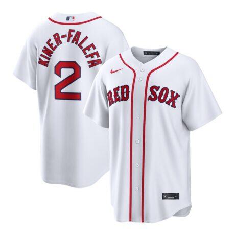 Isiah Kiner-Falefa Boston Red Sox Nike Home Replica Jersey - White - Front View