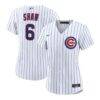 Matt Shaw Chicago Cubs Nike Women's Home Replica Jersey - White - Front View