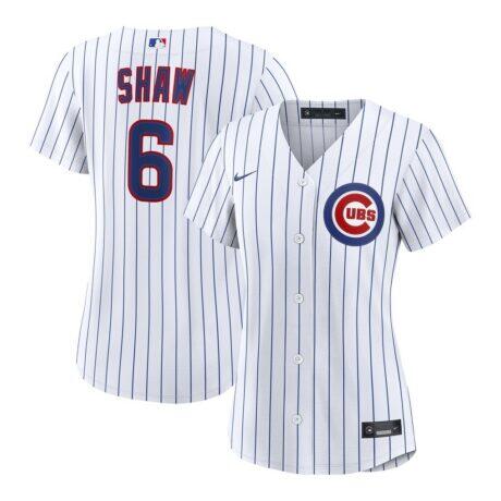 Matt Shaw Chicago Cubs Nike Women's Home Replica Jersey - White - Front View