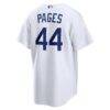 Andy Pages Los Angeles Dodgers Nike Home Replica Jersey - White - Detail View