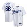 Tanner Scott Los Angeles Dodgers Nike Home Replica Jersey - White - Front View