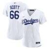 Tanner Scott Los Angeles Dodgers Nike Women's Home Replica Jersey - White - Front View