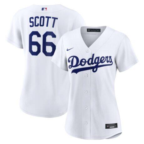 Tanner Scott Los Angeles Dodgers Nike Women's Home Replica Jersey - White - Front View