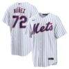 Dedniel Núñez New York Mets Nike Home Replica Jersey - White - Front View