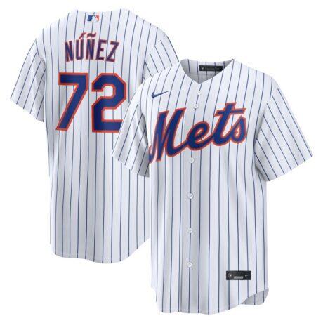 Dedniel Núñez New York Mets Nike Home Replica Jersey - White - Front View