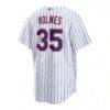 Clay Holmes New York Mets Nike Home Replica Jersey - White - Detail View