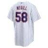 Tylor Megill New York Mets Nike Home Replica Jersey - White - Detail View