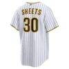 Gavin Sheets San Diego Padres Nike Home Replica Jersey - White - Detail View