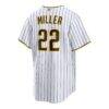 Mason Miller San Diego Padres Nike Home Replica Jersey - White - Detail View