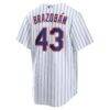 Huascar Brazobán New York Mets Nike Home Replica Jersey - White - Detail View
