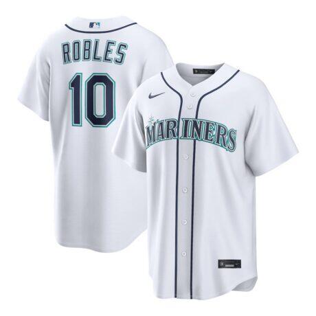 Victor Robles Seattle Mariners Nike Home Replica Jersey - White - Front View