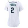 Cole Young Seattle Mariners Nike Women's Home Replica Jersey - White - Detail View