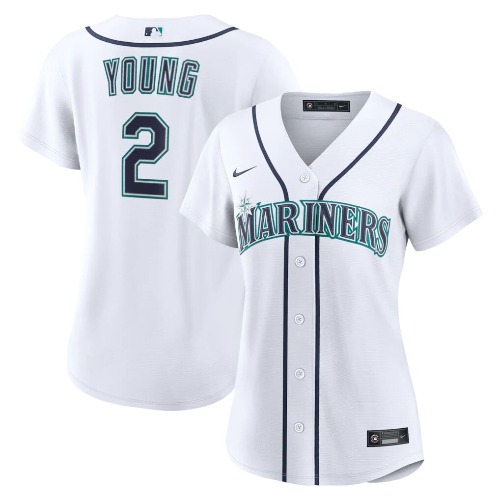 Cole Young Seattle Mariners Nike Women's Home Replica Jersey