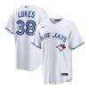 Nathan Lukes Toronto Blue Jays Nike Home Replica Jersey - White - Front View