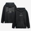 Los Angeles Lakers Fashion7 Black Out Hoodie - - Front View