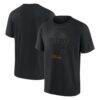 Edmonton Oilers Fashion7 Blackout Heavyweight T-Shirt - - Front View