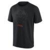 Edmonton Oilers Fashion7 Blackout Heavyweight T-Shirt - - Side View
