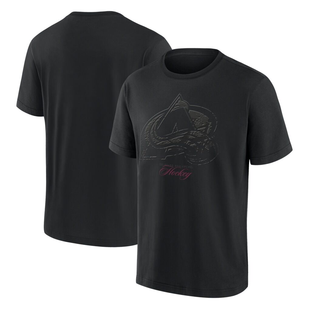 Colorado Avalanche Fashion7 Blackout Heavyweight T-Shirt