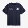 New York Yankees Nike x KAWS Elevated Max90 T-Shirt - Navy - Side View