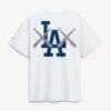 Los Angeles Dodgers Nike x KAWS Elevated Max90 T-Shirt - White - Detail View