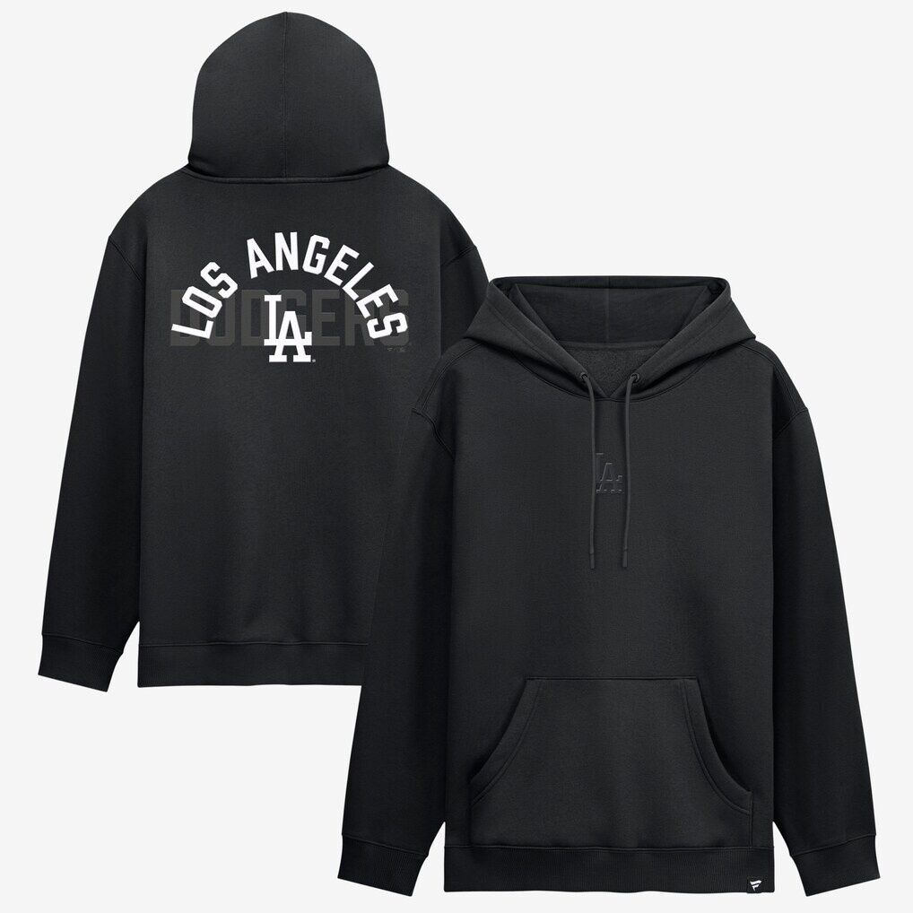 Los Angeles Dodgers Fashion7 Black Out Fleece Hoodie