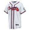 Andruw Jones Atlanta Braves Nike Home Replica 2026 Hall of Fame Patch Jersey - White - Back View