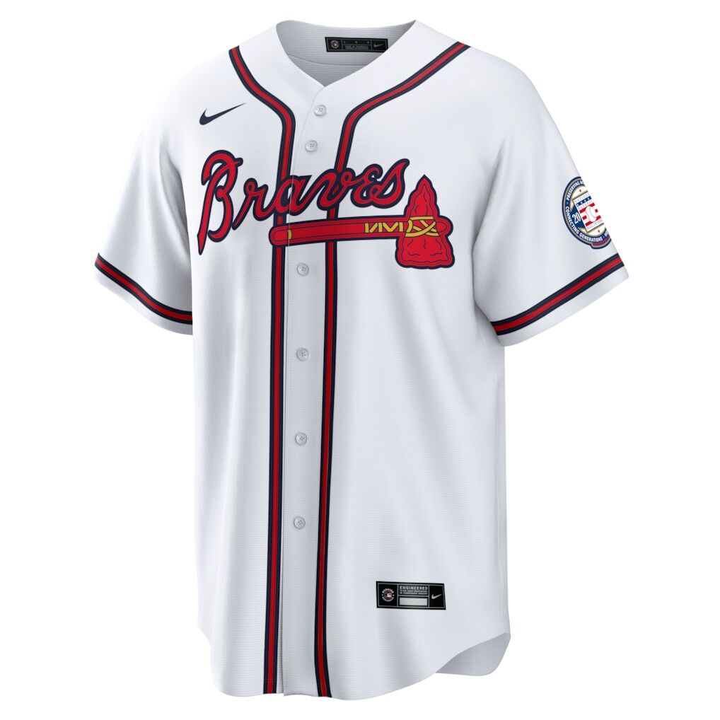 Andruw Jones Atlanta Braves Nike Home Replica 2026 Hall of Fame Patch Jersey