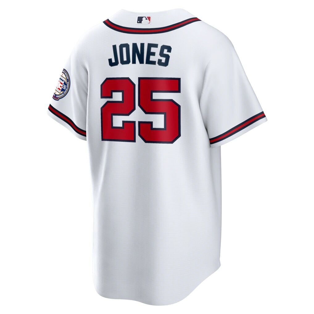 Andruw Jones Atlanta Braves Nike Home Replica 2026 Hall of Fame Patch Jersey